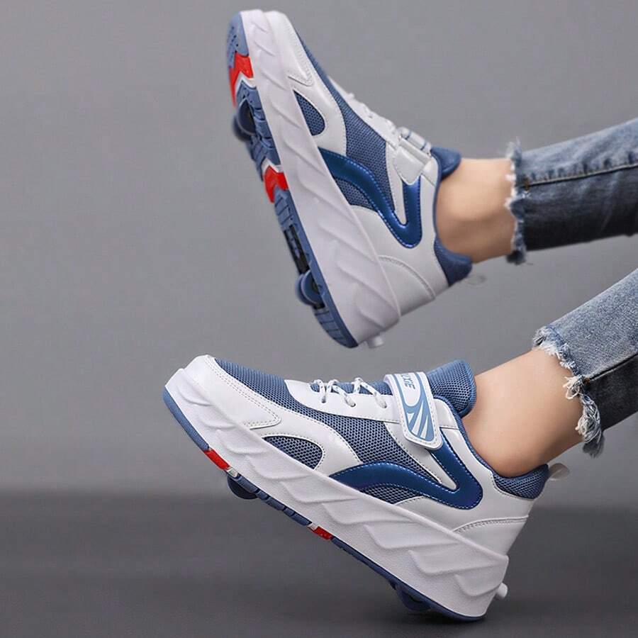 2026 New - Casual Roller Shoes With Hidden Retractable Quad Wheels For Teenagers And Students