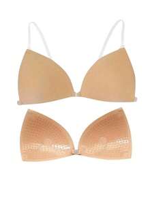 Women's Invisible Front-Closure Silicone Push-Up Bra, Lingerie Accessory, Suitable For Summer Pairing With Dresses, Jumpsuits, Wedding Dresses - Apricot - View 6
