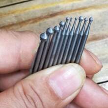 10 Pcs Jewelry Setting Burr - 3/32Inch Shank Stone Setting Burs Cylinder - Cone Shape Lapidary Making Tools - As Shown - View 4