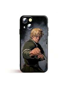 Funda de Apple VINLAND SAGA Thorfinn compatible con 15 14 13 12 11 Mini XS XR X 6S 6 Pro Max Plus, funda negra suave, funda compatible con funda  17 Pro Max, funda  17 Pro, funda  17, funda  16, funda  16 Pro Max, funda  15 - HA9703HSE - Ver 9