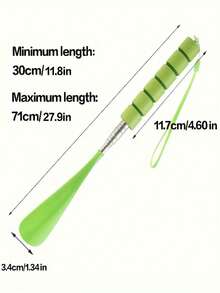 1pc Adjustable & Extendable Shoe Horn - Ergonomic Design Plastic Shoe Horn With Stainless Steel Handle, Assistive Tool For The Elderly And Mobility Impaired, Back To School Supplies, Shoe, Spring Summer Picks, Brides Maid Gifts, Room, Bedroom Decor, Bedroom Decor, Beach, Travel, For Men, For Women, Vacation,Cute Stuff - Multicolor - View 5