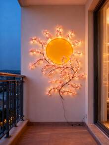 1pc Cherry Blossom Branch USB Power Supply Light,LED Dress Up String Lights, Push Button Control 8 Modes, Realistic Artificial Flowers, Suitable For Spring/Summer Indoor/Outdoor Decorations, Weddings, Valentine's Day - Warm White - View 10