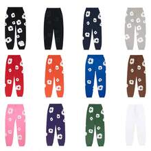 Denim Tears Cotton Wreath Sweatpants & Hoodie Set | Loose Drop Shoulder Sweatshirt, High-End Cotton Urban Street Style For Men & Women - 查看 3