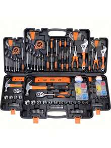 五金工具箱套装，家用维修手动工具，礼品批发，多种款式 - 隨機顏色 - 查看 1