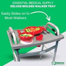 Essential Medical Universal Folding Walker Tray with Cup Holders(default) - Multicolor - Ver 4
