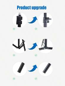 Phone Stand Tripod Mount For Photography - Black - View 3