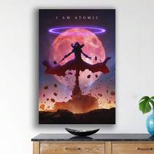 Framed  I Am Atomic Poster The Eminence In Shadow Canvas Painting Picture For Home Wall Decor  New Year, Christmas, Easter For Living Room, Bedroom, Kitchen,Restroom Decoration - Framed(框架) - 查看 2