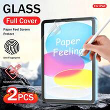 Yezodawee 2024新款纸质触感屏幕保护膜，适用于iPad Mini 7/4/5/6、iPad 10/11、iPad Pro 11/13，是馈赠亲友的理想之选，哑光质感，防眩光，防水，防震，防刮擦，防指纹，全覆盖。 - 2個 - 查看 27
