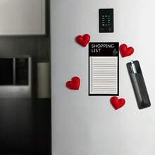 Magnetic Shopping List Notepad Fridge Magnet Memo Board (Pen Not Included), With Magnetic Pen Holder, Detachable Magnetic Notes, Minimalist Creative Line Design Magnetic Notepad For Shopping List And To-Do List - Multicolor - View 7