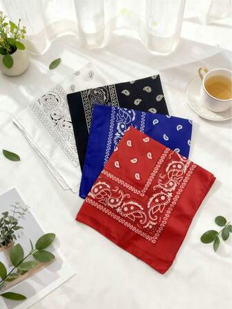 1pc Women's Paisley Pattern Headscarf, Sweet & Fresh Vintage Minimalist Casual Versatile Bohemian Style Polyester Fabric Patterned Headband, Daily Wear Outfit Accessory, Holiday Gift Women Hair Bands Fashion Head Wrap