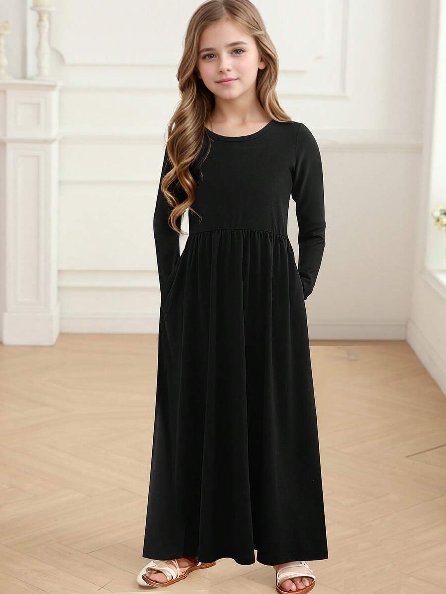 Kilottor 女童（大）連衣裙 - 黑色 - 查看 1