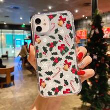 Hermosa funda de teléfono transparente de alta calidad con decoración navideña, diseño de campana y nieve, elegante y simple funda de protección de teléfono creativa clásica, protección a prueba de golpes y anti caída, resistente a las manchas y duradera, Adecuado para  17/17 Pro/17 Pro Max/17 Air/ 16/16 Pro/16 Pro Max/16 Plus/ 15/15 Pro Max/15 Pro/15 Plus/ 14/14 Pro/14 plus/14 Pro Max/ 13/13 Pro/13 Pro Max/12/12 Pro/12 Pro Max/11/11 Pro/11 Pro Max/XR/X/XS Max es el perfecto regalo de cumpleaños para las novias, novios, esposos, esposas, amigos, o uno mismo, innovadores y de moda, Adecuado tanto para hombres como para mujeres. - Transparente 2229 - Ver 2