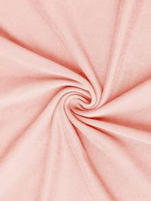 少女印花短袖T恤，学生及年轻女孩夏季休闲上衣 - 粉色 - 查看 7