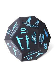 12面励志健身骰子，运动滚轮 - 有趣的健身配件，适用于家庭健身、有氧运动、瑜伽 - 也适用于健身房、健身课程 - 彩色 - 查看 13