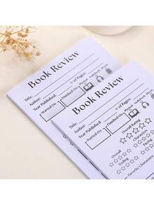 1/2/4/6本装书评记事本 - 自粘式小记事本，每本40页，可作阅读笔记、日记本或书签使用，是学生、爱书人士和办公人士的理想之选。 - 黑與白 - 查看 6