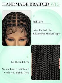 A ANYTIME Synthetic Braided Lace Front Wig , Boxed Braids Lace Wig