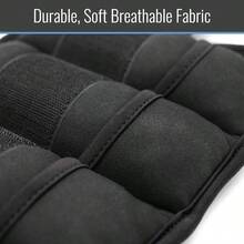 Pesas de Tobillo Ajustables para Fitness, Pesas Ajustables de 2 lb a 10 lb 1 par, 1 a 5 lb por Tobillo, para Mueca con Correa Ajustable para Ejercicio, Caminar, Footing, Gimnasio - Negro - Ver 10