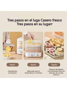 Frutas Verduras 5 Capas Secador Deshidratador Alimentos - Azul - Ver 8