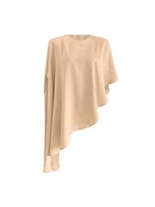 Women's Casual Asymmetrical Hem Batwing Sleeve Loose Blouse, Minimalist Design, Versatile Street Style, Spring/Summer - Khaki - View 8