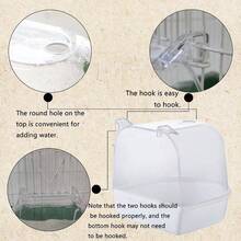 Bird Bath Small Birds Parakeet Cage Accessories - Suitable Cockatiels And Parakeets - Initial - View 7