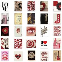 50张Y2K美学可爱复古女式海报贴纸，Y2K风格贴纸，美学贴纸，Y2K风格酷炫贴纸，防水乙烯基材质，适用于笔记本电脑、手机、汽车、滑板、水瓶、剪贴簿、电脑、日记本等。 - 彩色 - 查看 6