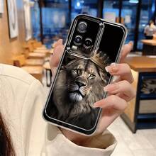 Funda Corona de León para Vivo Y15s Y01 Y02A Y16 Y17S Y20 Y22 Y22s Y27 Y28 Y30 Y35 Y35+ Y36 Y53 Y29 V50 Y29s Y04 Funda Transparente para Teléfono Y77t Y78 Y91 Y95 Y100 Nueva Funda Espacial iQOO U3x Estándar Protección Completa Funda iQOO U1x Sensación Premium Funda Suave a Prueba de Golpes iQOO U1 - Colores mixtos - Ver 2