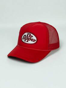 1pc Unisex Niche Design Embroidery Mesh Trucker Hat, High Quality, Large Brim, Sun Protection, Suitable For Spring/Summer, Holidays, Gatherings, Family Gifts - Multicolor - View 10