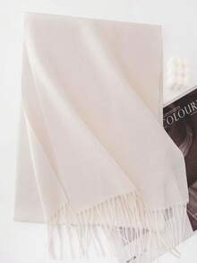 1pc Women's Solid Color Scarf, Cashmere Shawl, Luxurious & Soft, Suitable For Evening Gowns, Weddings, Bridesmaids, Valentine's Day Gift - DK152 100% Wool - View 15