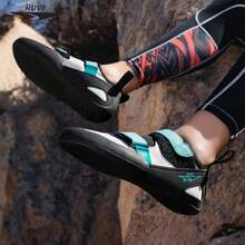 RUVT Indoor Climbing Shoes, Non-Slip & Durable, Intermediate Level - Black - View 6