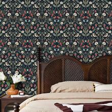 1 rolă de tapet autoadeziv cu model gri de căpșuni, material vinil, tapet detașabil, tapet autoadeziv, autocolante decorative de perete, tapet cu animale, stil rustic vintage, autocolante decorative de perete, decor și accesorii pentru casă, decor și accesorii pentru living, tapet de bucătărie, tapet estetic - Multicolor - Vizualizare 8