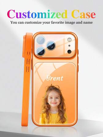 1 st. anpassat glasfodral kompatibelt med 15 Pro Max/16 Pro Max/17 Pro Max/17 Air, S24 Ultra, Redmi, OnePlus och andra modeller