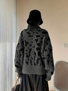 Women Cardigans - Dark Grey - View 5