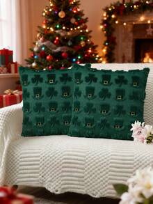 2pcs Plush Lemon Pillowcase Set 3D Vintage-Style Cushion Cover Valentine's Day Decorative Sofa Pillowcase Autumn/Winter Home Decor For Bedrooms, Living Rooms, Dining Areas, Dorm Rooms & Back-To-School Season Waist Cushion Cover (Pillow Insert Not Included)