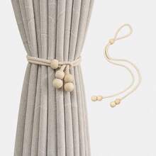 2pcs Simple Curtain Tie Backs, Adjustable Curtain Tiebacks, Curtain Rope Holders, French Voile Curtain Tiebacks, No Drill Movable Universal Curtain Decorative Tiebacks, Living Room Bedroom Decor