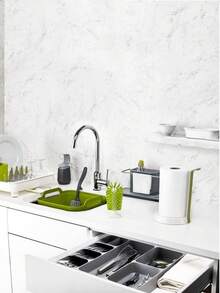 1pc Drawer Style Cutlery Storage Box - Compact Cutlery Drawer Organizer, Silverware Tray, Knife Fork Spoon Drawer Storage Box, Suitable For Kitchen, Living Room - Multicolor - View 5