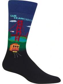 Hot Sox Calcetines clásicos de moda para hombre - (azul oscuro) - Ver 7