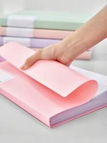 A4 Expanded Transparent Multi-Layer 30-Page File Folder, PP Material Student Certificate Document Organizer - Multicolor - View 4