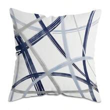 TOPSSCTR 1 buc. Față de pernă cu model geometric modern - 45 x 45 cm, huse de pernă moi și confortabile 100% poliester pentru canapea, dormitor, pat, lavabilă la mașină, față de pernă albastră, portocalie, fără umplutură - Multicolor - Vizualizare 10