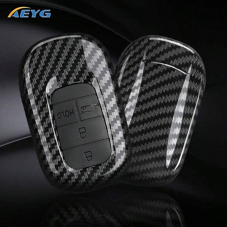 ABS Carbon Fiber Texture Car Key Shell Compatible With Honda 2022-2024 Civic, Accord, CR-V, HR-V, Pilot - G Model - View 1
