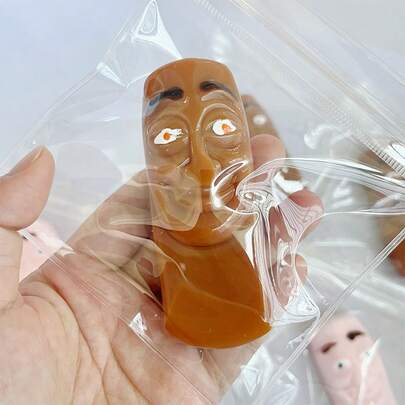 水晶木人 - 木人挤压玩具 - 可塑形为山海经 - 透明木人 - 解压玩具 - 减压玩具 - 可自由变形拉伸 - 生日礼物 - 圣诞礼物 - 万圣节礼物 - 完美礼物 - 收藏展示品