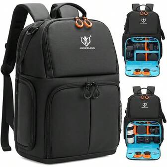 金诺朗相机背包，适用于佳能、尼康、单反及微单相机，防水耐用摄影包