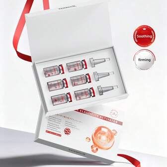  VENROCK 红宝石胶原蛋白弹性激活精华液，蕴含多肽复合物和透明质酸，紧致抗衰老护肤 7毫升 x 6