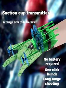 4pcs Wearable Superhero Spider Web Shooter Toy Set, Refillable Blaster Role Play Shooting Outfit, Creative Toy, Great Gift For New Year, Birthday, Christmas - Multicolor - View 3