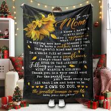 Give Me The Most Beautiful Gift For My Mom - A Blanket, With A Retro And Warm Style,Super Soft Flannel Printed  Blanket,As Birthday Gifts, Family, Wedding, Souvenir Blankets, Polyester Blankets Suitable For All Seasons, Washable, Machine Washable, Lightweight, Breathable, Comfortable, Warm, Unique, 280gsm For Him, Her Personalized Ideal Gifts For Her, Perfect Nap, Camping, Travel, Home, Daily Life, Office Decoration, Birthday, Anniversary, Valentine's Day, Thanksgiving, Christmas, Halloween, Mother's Day, Wedding, New Year Gifts ,Sofa,Bed,Car,Bedroom,Living Room,Office,  Outdoor Camping, Beach,Wall Decoration - 多色18 - 查看 1