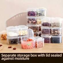 2pcs Transparent Mini Plastic Jars, Portable Small Plastic Storage Boxes For Sauces And Spices - Portable Small Plastic Containers, Bento Condiments, Seasoning And Spice Tools, Salt, Spice Storage, Convenient To Carry, Suitable For School Supplies, Picnics And Parties, Kitchen Gadgets (Random Color) - Multicolor - View 11