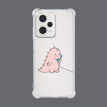 Funda de Teléfono Transparente a Prueba de Golpes con Patrón de Dinosaurio Pequeño Rosa para Xiaomi 11Ligero, 11TProfesional, 11T, 12Ligero, 12TPro, 12T, 13TPro, 13T, 13Lite, PocoM3Pro, RedmiNota104G, Nota10S, Nota10Pro, Nota10ProfesionalMax, Nota105G, Nota10 toneladas5G, Nota114G, Nota11Pro, Nota11Profesional5G, Nota12Profesional4G, Nota124G, Nota12Pro+,12,12.5G, Nota125G, Nota12Profesional5G, 12C. - Colores mixtos - Ver 9