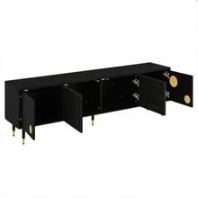 Television Stands & Entertainment Centers - Black - View 11