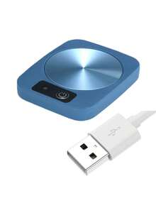 自动温控杯垫，电热咖啡杯垫，适用于办公桌，情侣、男女皆宜的酷炫情人节礼物，办公桌配件，简约加热器，光滑表面，智能咖啡保温器，情侣礼物，咖啡爱好者的理想之选。