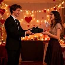 Bộ 3 hộp quà tặng cao cấp, khóa từ tính, trang trí ruy băng, thích hợp làm quà cầu hôn cho phù rể, quà cưới, quà Giáng sinh, quà Halloween, quà sinh nhật (Màu đen) - màu đen - Xem 8