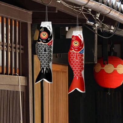 5pcs/Set 2025 New Arrival Japanese Style Carp Streamers, Carp Flags, Carp Windsocks For Boy's Day, Stitch Toys, Travel Toys, Classroom Fidget Toys, Mini Stuff, Bath Toys, Christmas Stationery, Stress Ball, Birthday Gift, Christmas Gift, Halloween Gift, Perfect Gift, Presents